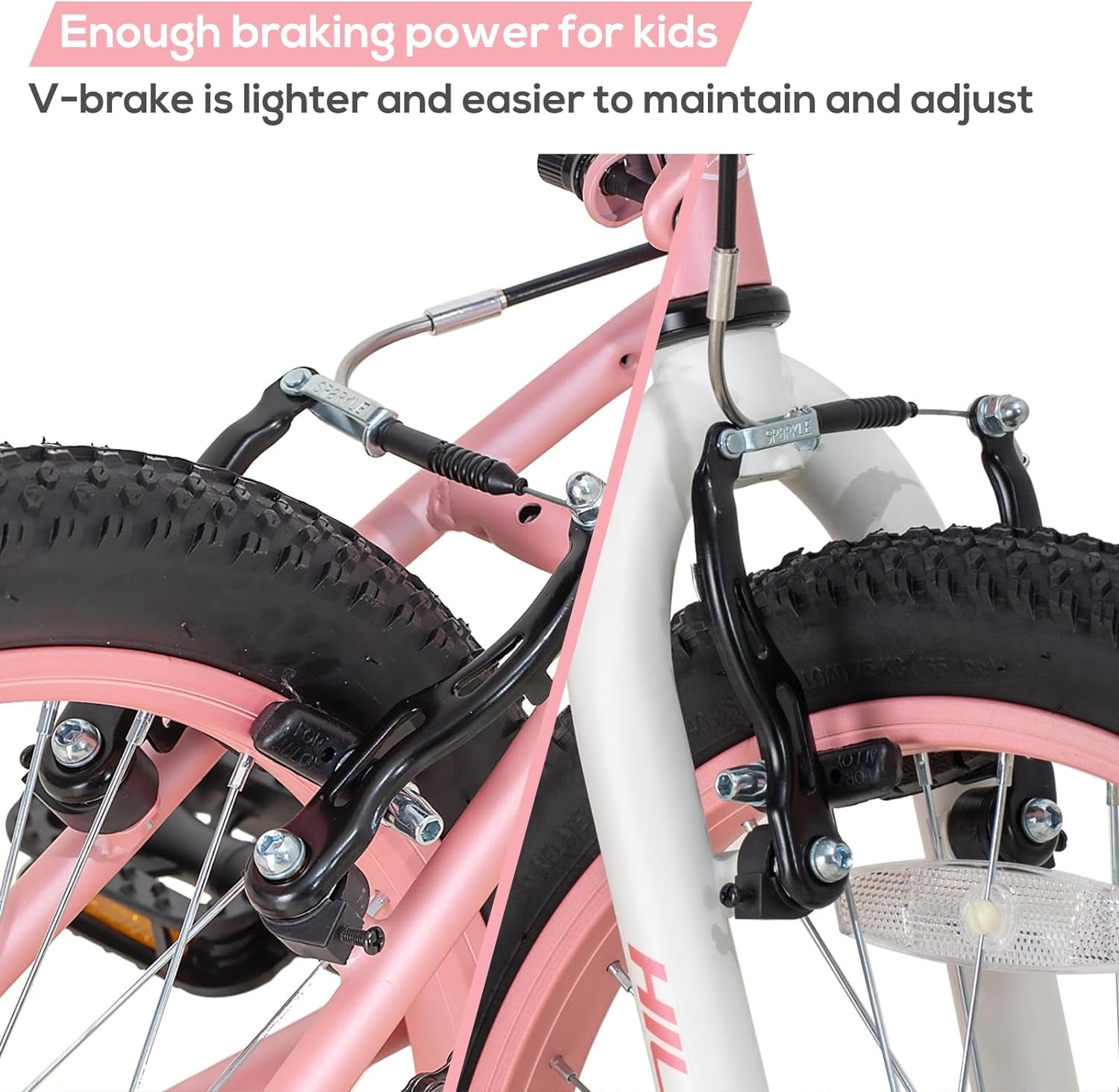 HILAND 20 Inch Kids' Bicycles Mountain Bike for Boys, Girls 5+ Years Old, Single Speed Kids Bicycles with Dual Handbrakes, Child Bike | Kids Bicycles
