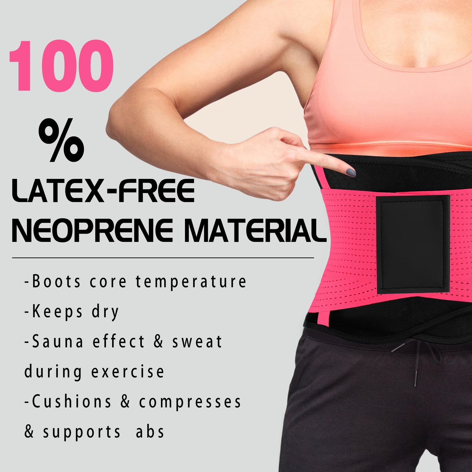 Waist Trainer for Women Waist Cincher Trimmer Toning Belt Weight Loss Back Support Tummy Control Yoga Shaper Workout
