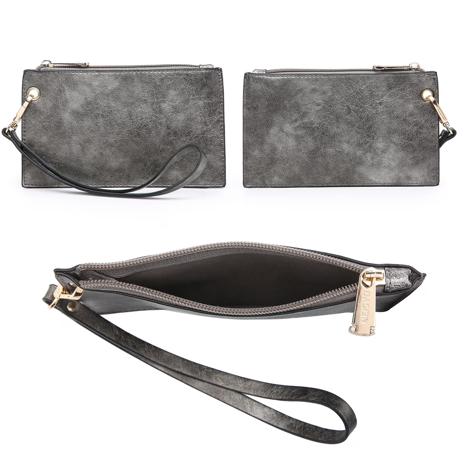 Chic 3-Piece Women's Faux Leather Tote Bag Set - Stylish Work Handbag with Detachable Organizer and Wristlet