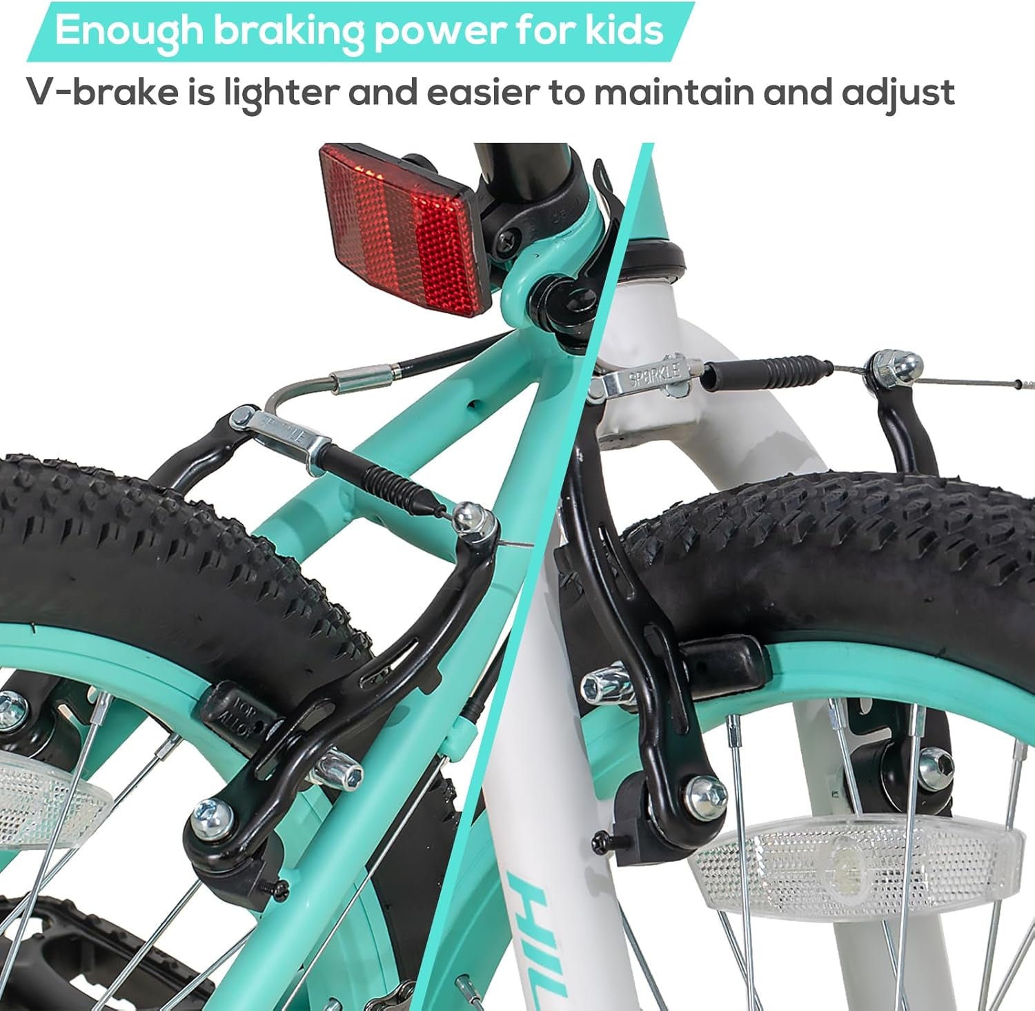 HILAND 20 Inch Kids' Bicycles Mountain Bike for Boys, Girls 5+ Years Old, Single Speed Kids Bicycles with Dual Handbrakes, Child Bike | Kids Bicycles