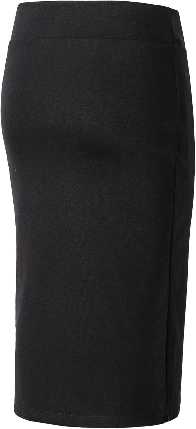 Elevate Your Style with Our Women's Elastic Waist Stretch Bodycon Midi Pencil Skirt