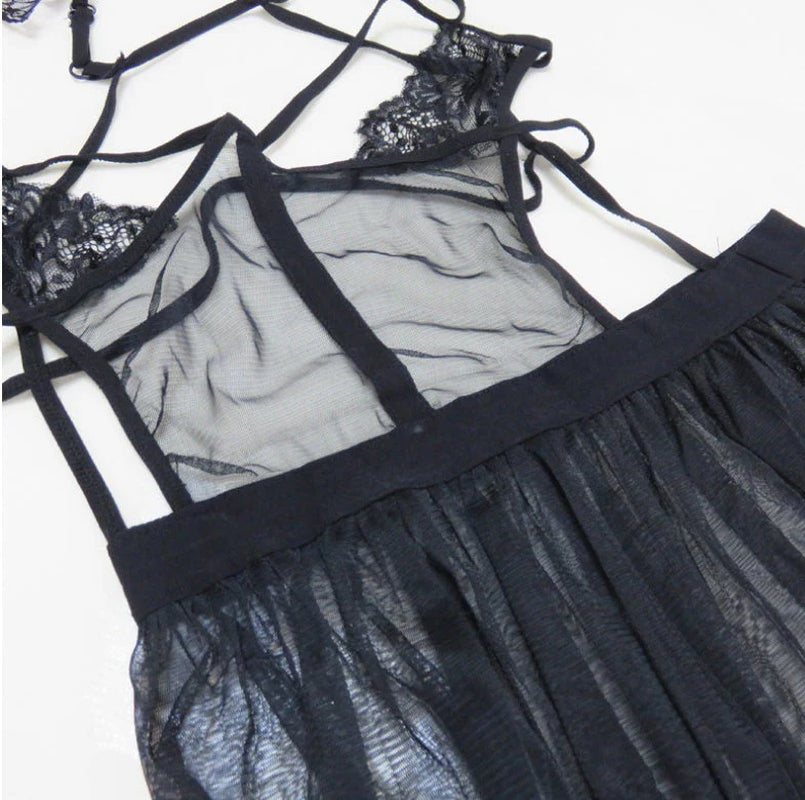 Sexy Lace Dress with Erotic Lingerie