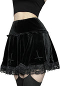 Elevate Your Style with Our Womens Gothic High Waist Mini Skirts - Perfect for Punk, Grunge, and Emo Fashion!