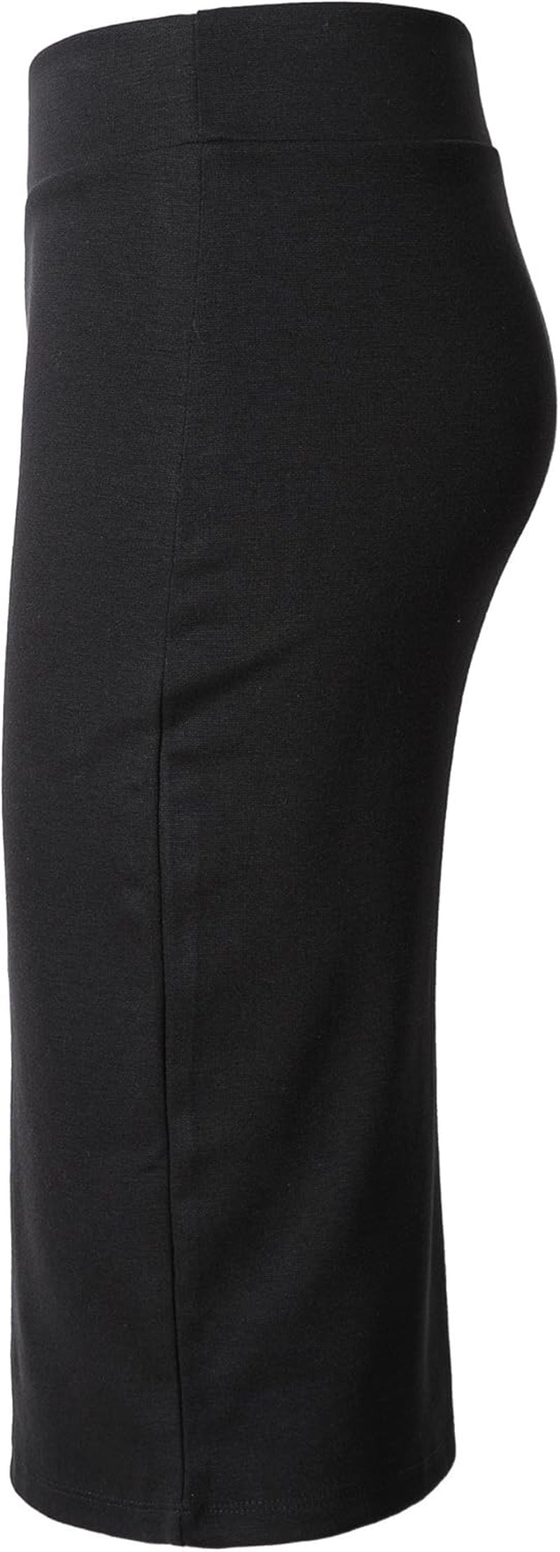 Elevate Your Style with Our Women's Elastic Waist Stretch Bodycon Midi Pencil Skirt