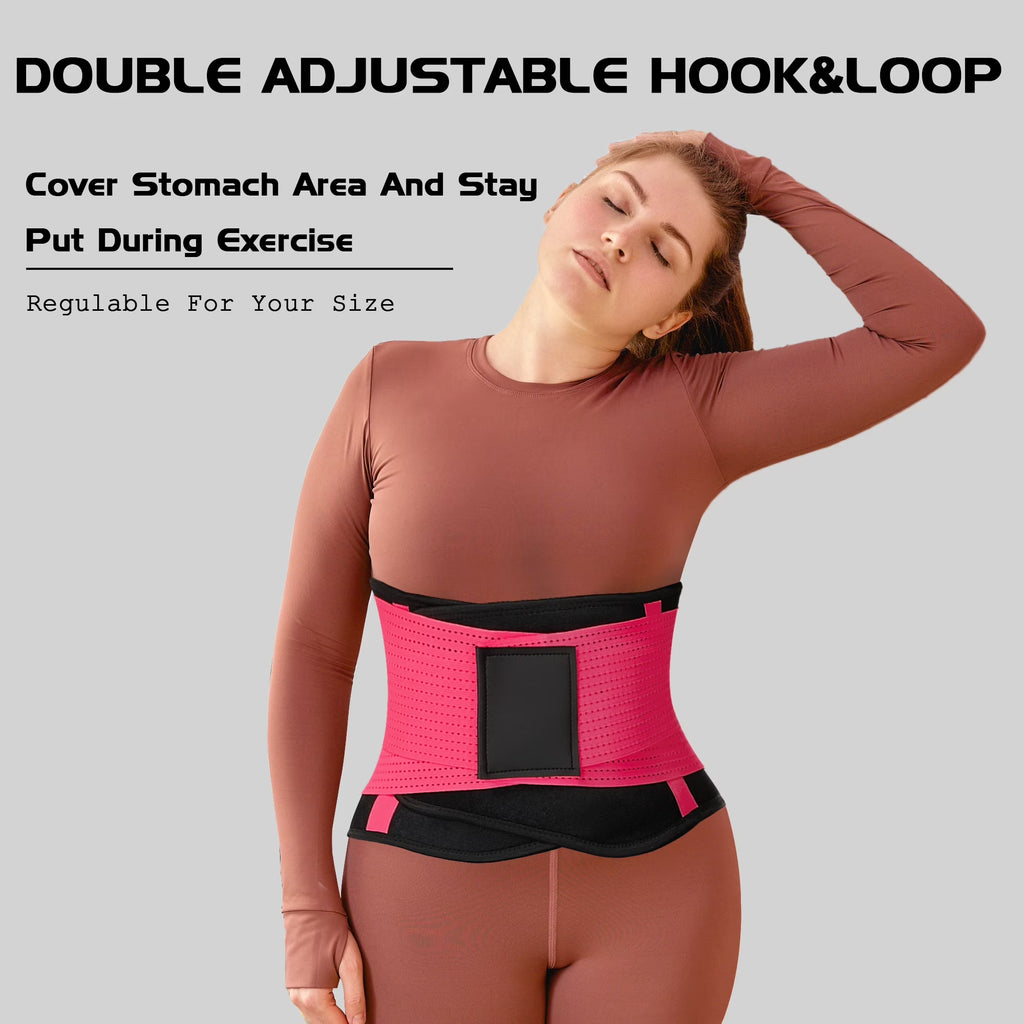 Waist Trainer for Women Waist Cincher Trimmer Toning Belt Weight Loss Back Support Tummy Control Yoga Shaper Workout