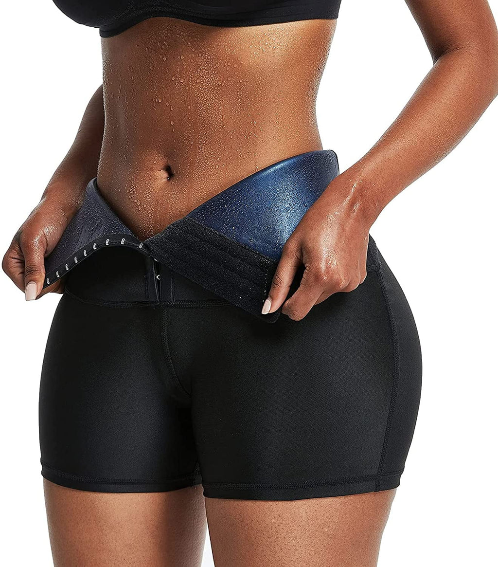 Thermo Sauna Sweat Pants for Women High Waisted Neoprene Corset Leggings Workout Waist Trainer Body Shaper