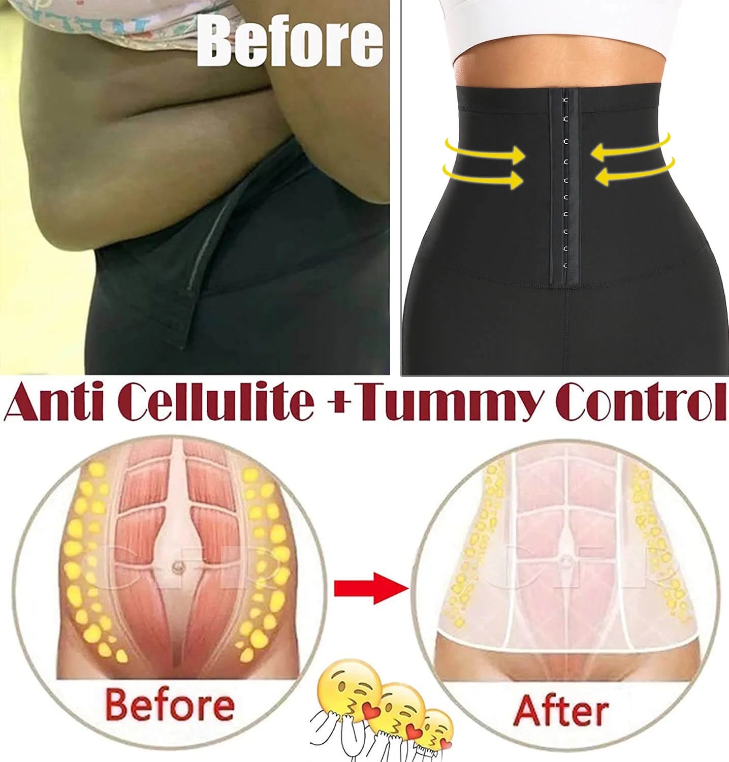Thermo Sauna Sweat Pants for Women High Waisted Neoprene Corset Leggings Workout Waist Trainer Body Shaper