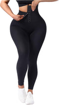High Waisted Yoga Legging with Adjustable Waist Corset Belt Tummy Control Slimming Waist Trainer Pant