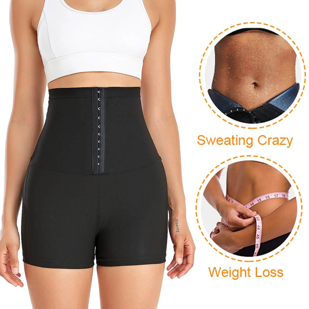 Thermo Sauna Sweat Pants for Women High Waisted Neoprene Corset Leggings Workout Waist Trainer Body Shaper