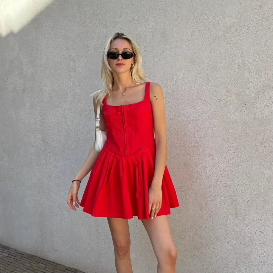 Summer Elegant Dresses for Women 2024 New Arrivals White Party Dresses Short a Line Flare Dress for Holiday