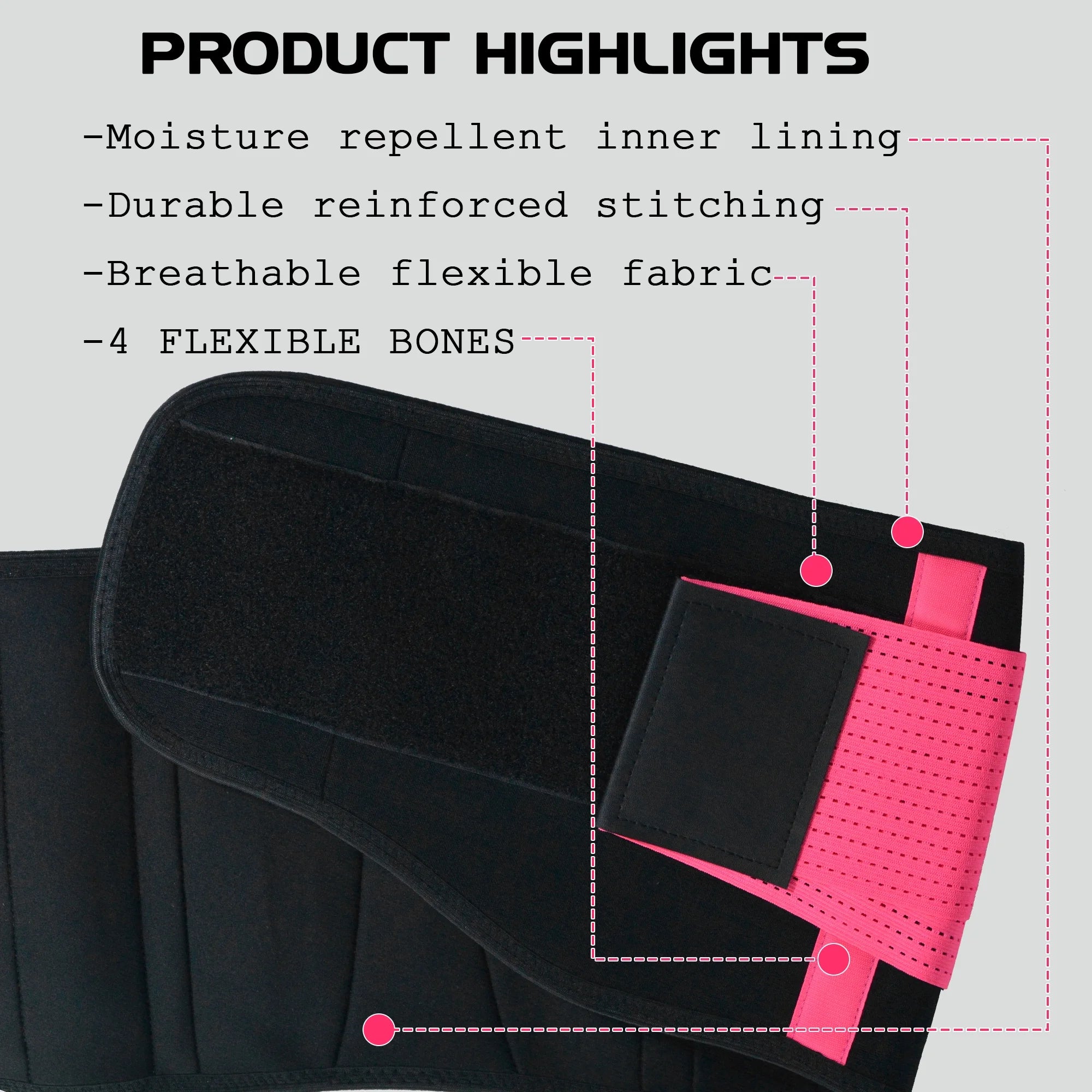 Waist Trainer for Women Waist Cincher Trimmer Toning Belt Weight Loss Back Support Tummy Control Yoga Shaper Workout